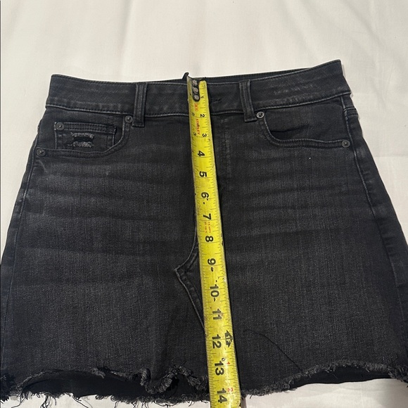 American Eagle Black Denim Mini Skirt - Picture 6 of 6
